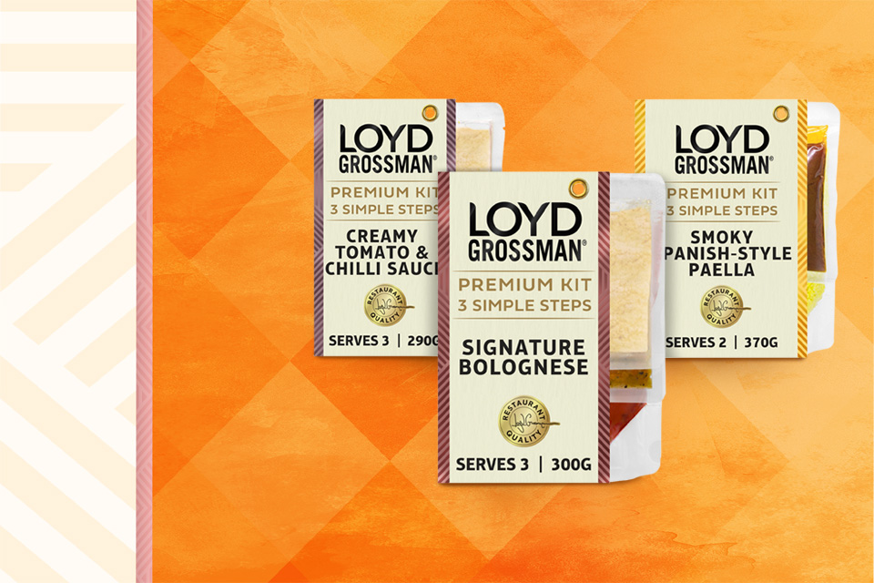 Loyd Grossman kit packshots