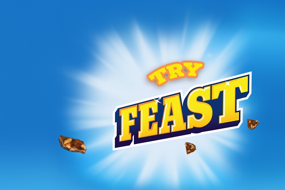Banner Ad for Feast ice cream with text ‘Try new Feast’.