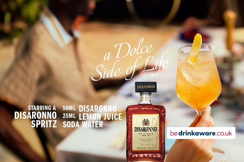 Banner Advertisement for Disaronno Campaign a Dolce Side of Life