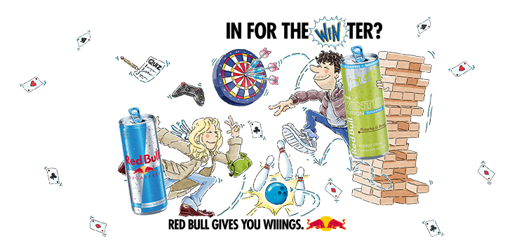 Red Bull sugar free drinks, winter