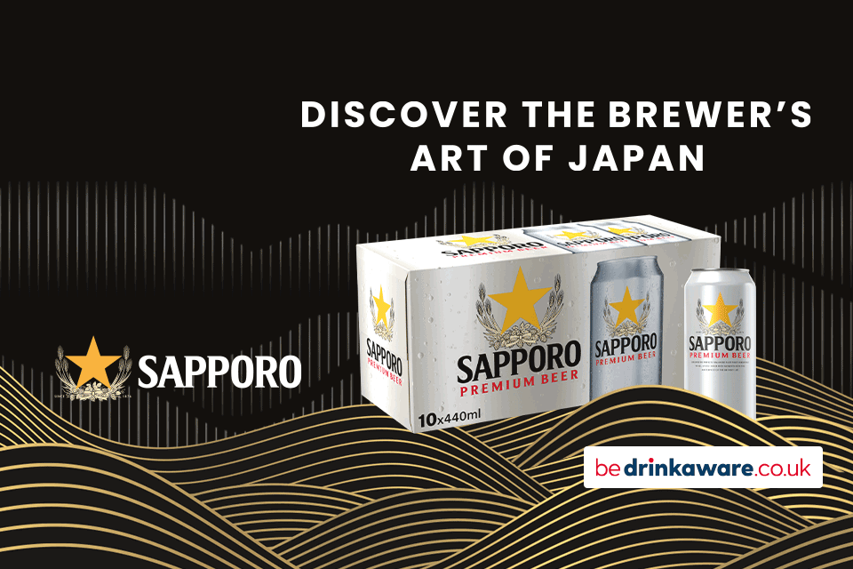 Try Sapporo beer -  smooth taste, bold heritage